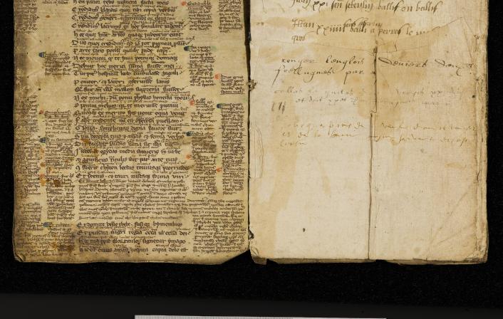St Peter Port: Greffe, Langlois A.2 Livre de Perchage (1576) for Fief des Coltons (3) front verso